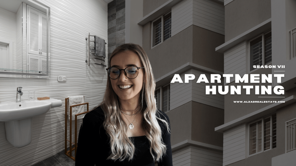 Black and White Minimalism Apartment Hunting Vlog YouTube Thumbnail